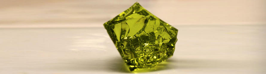 Sample of vitrified waste Sample vitrificated waste